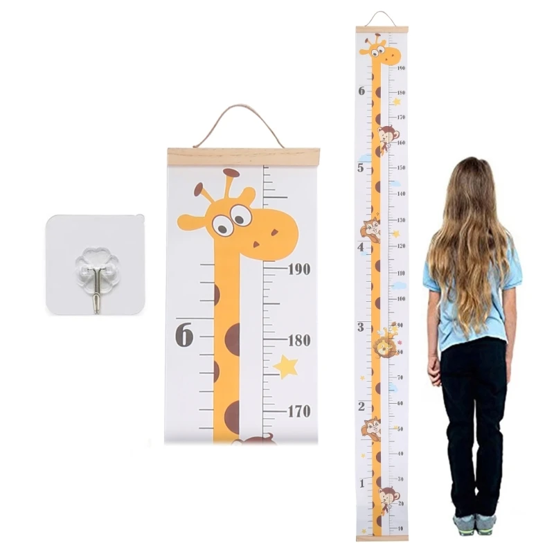 Baby Height Measurement Tool Removable Roll Up Kids Height Measure Chart Measure and Kids Growth