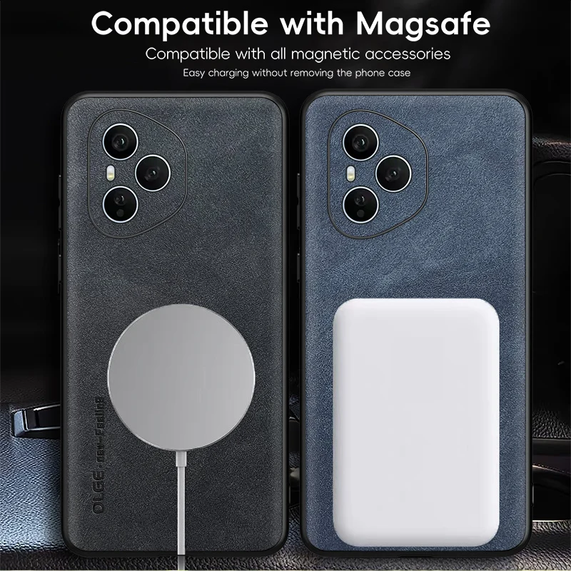 Premium Soft PU Leather Magnetic Protective Case - Elegant Cover