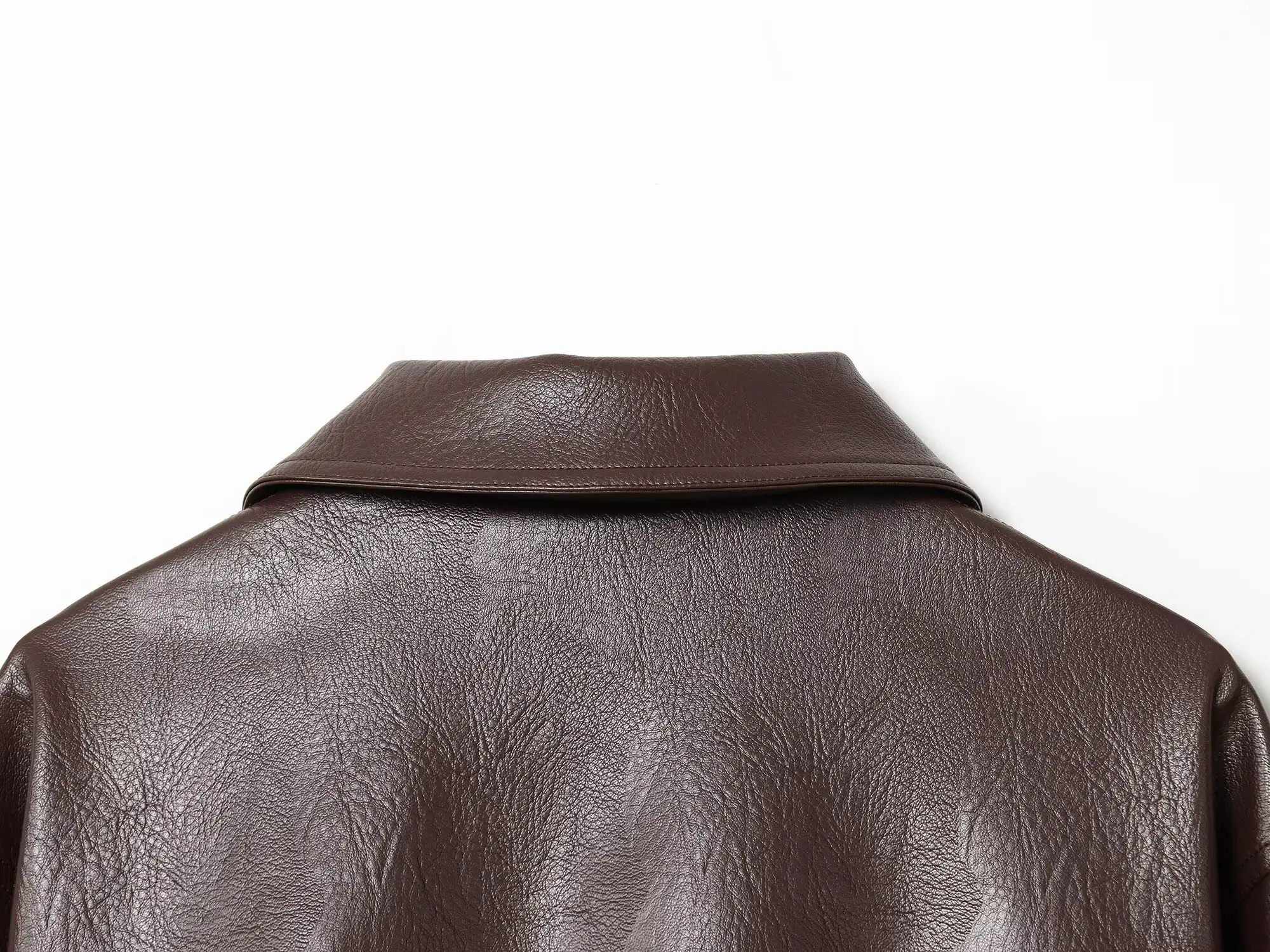 BSAY Mode Vielseitiger Reißverschlusskragen Langarm Lose Damen Herbst Neue Kollektion 2025, Pilotenjacke Mantel – Detail 14