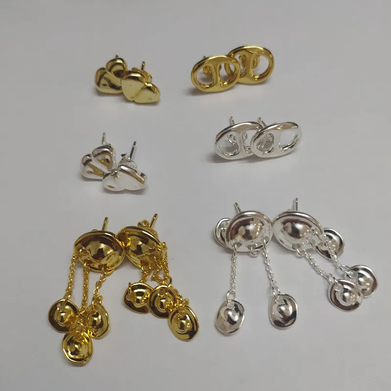 Yisheng alloy bead earrings, Silver clasp, fashion, with logo, wholesale, new 2021, European fashion gift set