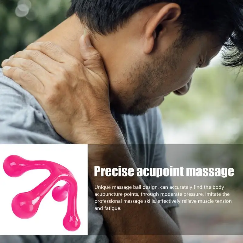 Handheld Body Massager Arch Small Massage Tool Palm Massage Tool Hand Held For Back For Traveling Home
