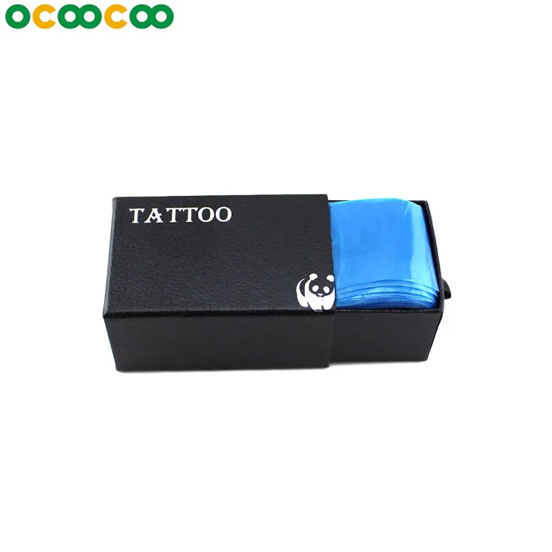 100Pcs/pack Tattoo Clip Cord Sleeves Machine Bags Supply Disposable Covers for Professional Accessory Blue |