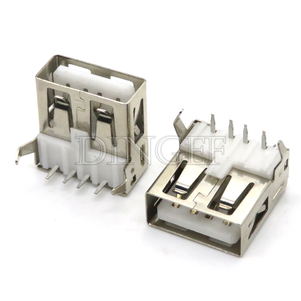 5-Pack USB Type A Female Solder Jack Connectors