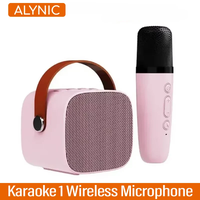 Wireless Microphones Portable Karaoke Machine HomeKTV DSP System Bluetooth Speaker HIFI Stereo Surround For Kids Party Gift