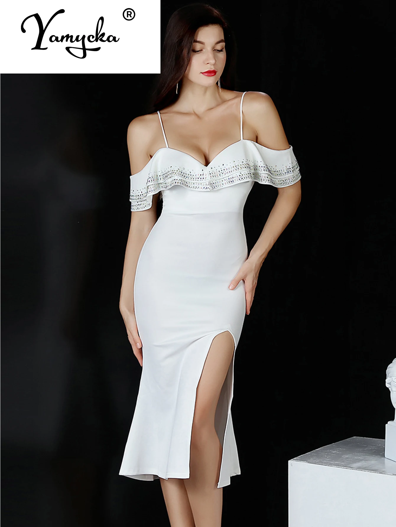 

Женское короткое платье с открытой спиной, черно-белое элегантное платье подружки невесты, вечернее платье для выпускного вечера, лето