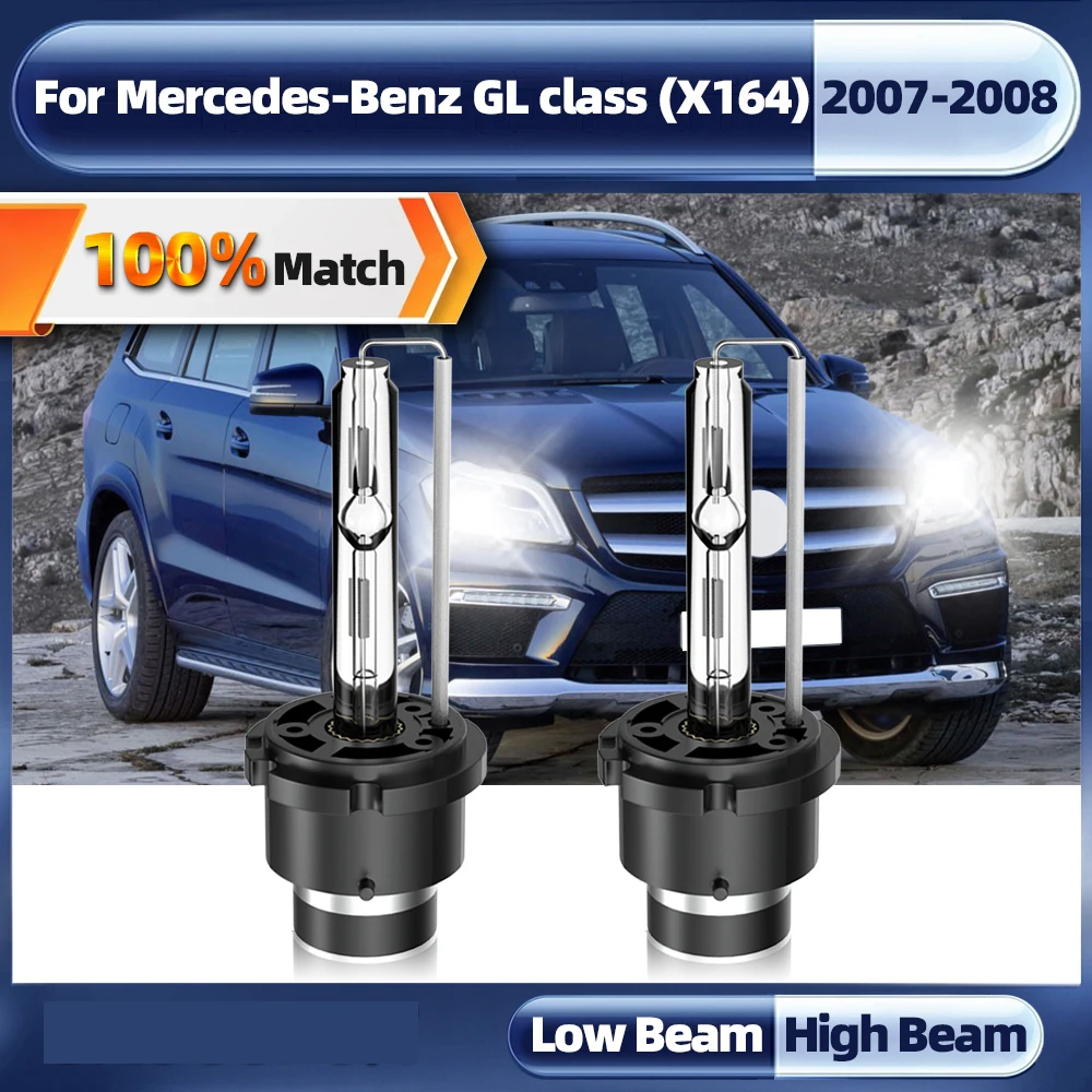 

Car Headlights Bulb 12V 35W HID Xenon Lights 6000K White 20000LM Auto Headlamps For Mercedes-Benz GL class (X164) 2007 2008