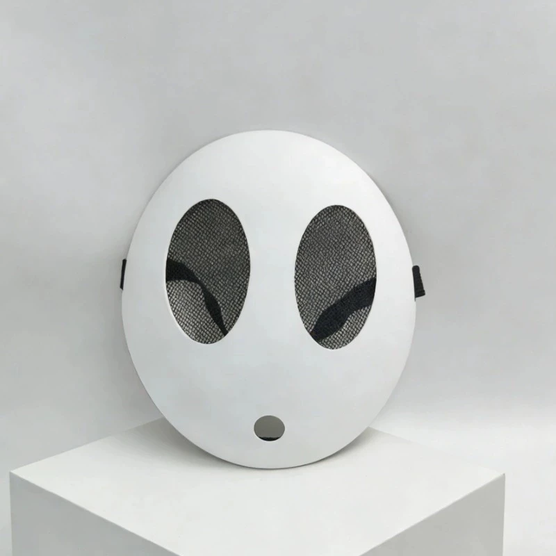 Maschera di Shy Guy di Game Bros, Costume Divertente Unisex per Adulti, Maschere in Plastica per Halloween, Carnevale, Feste, Accessori per Travestimenti, Personaggio dei Cartoni Animati - immagine 5