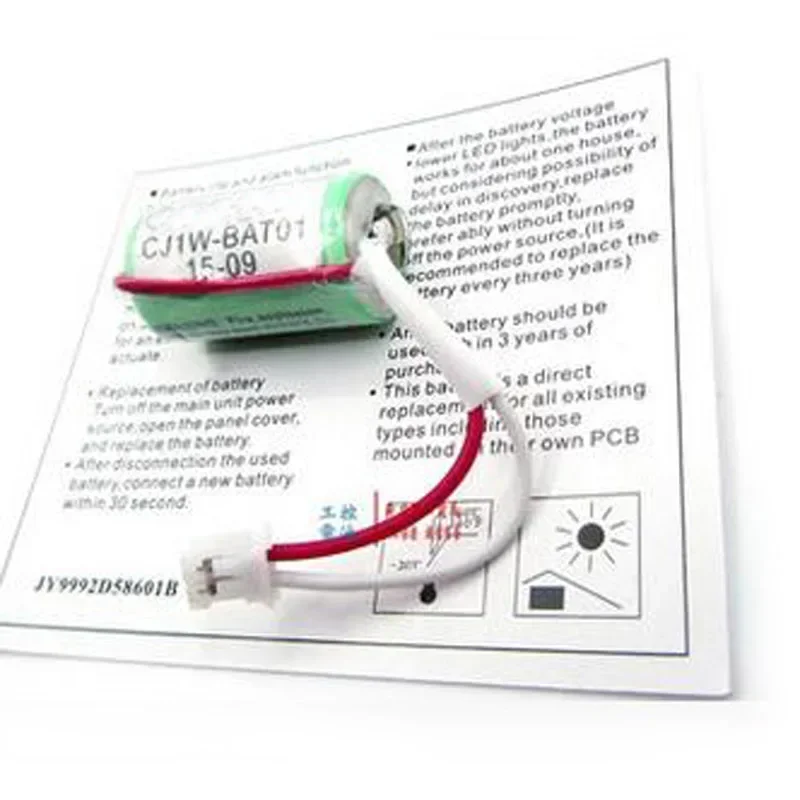 

New CJ1W-BAT01 CR14250SE-R 3V PLC Li-ion Lithium Battery Pack with Plug Connector Fit CJ1M CJ1G CJ2M CJ2G CP1E CP1L CP1H Battery