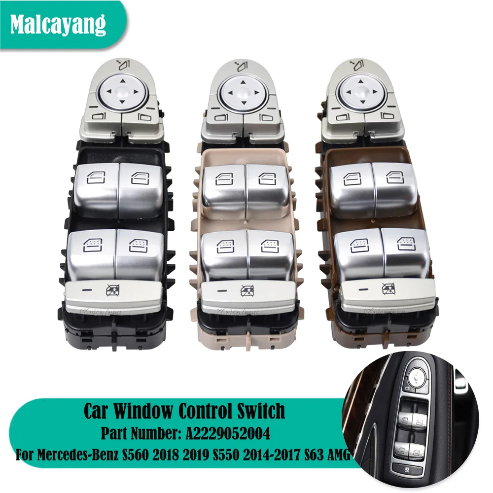 

Автомобильные аксессуары для Mercedes-Benz S550, S63AMG, S65AMG OEM, A2229056800, A2229052004, передний левый главный выключатель стекла