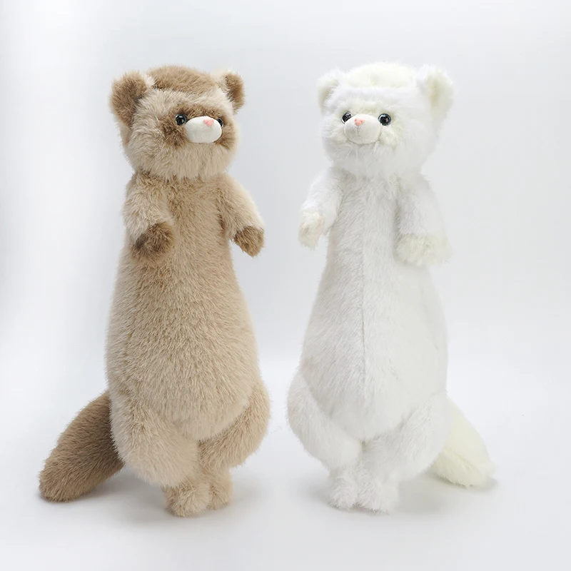 Peluche De Hurón Gris De 47 Cm – Juguete Suave Y Divertido, Ideal Como Cojín O Decoración Para Dormitorios Y Salones, Regalo Para Niños Y Adultos