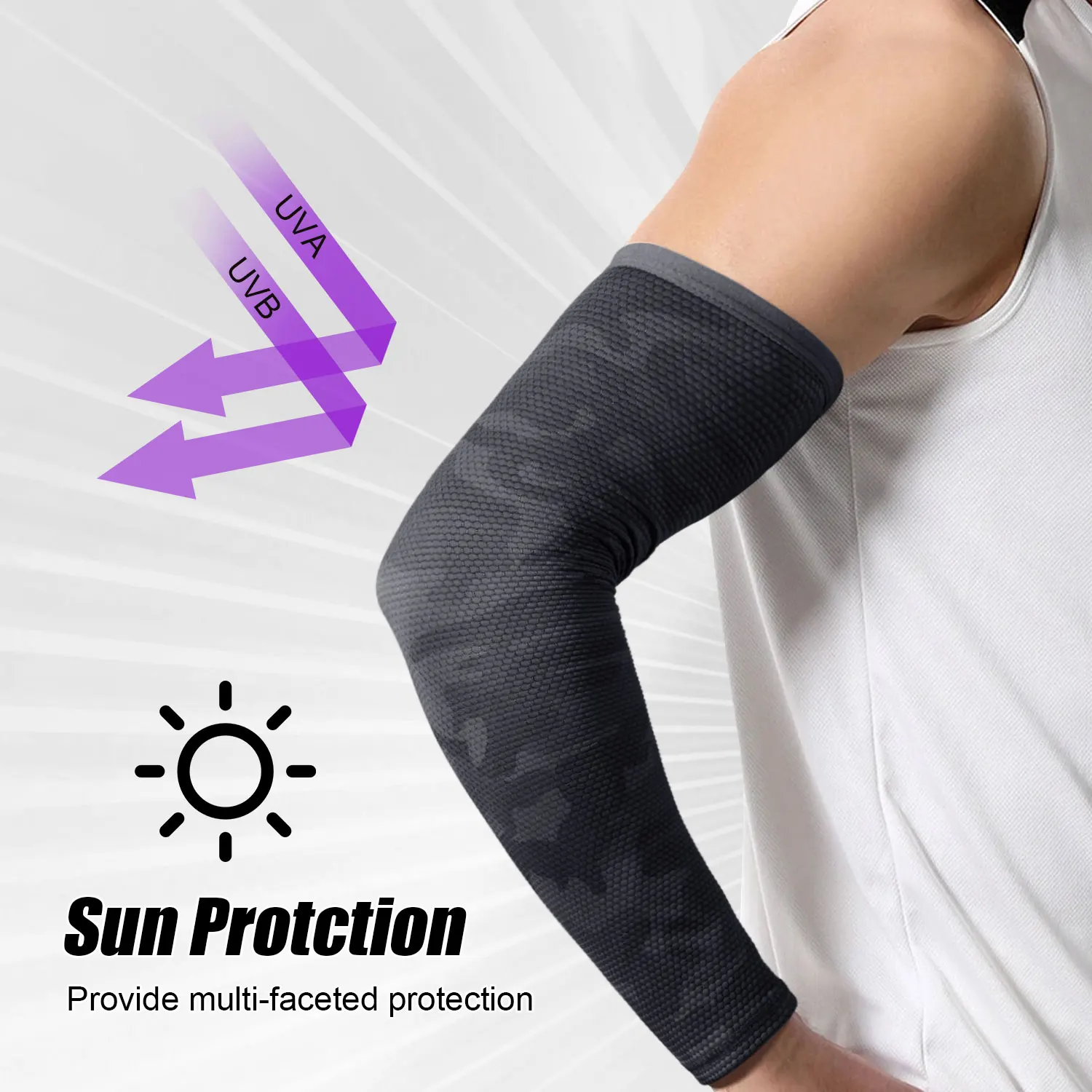 Ice Cooling Sunscreen Arm Sleeves Quick Dry Running Cycling Sports Elastic UV Protection Volleyball Basketball Cuffs Hand Cover