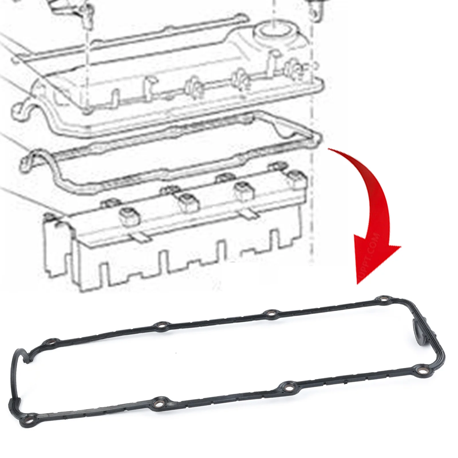 O Ring Kit Engine Valve Cover Gasket For VW GOLF MK3 Audi A3 A4 Skoda SEAT Cordoba 1.6L 1.8L 2.0L 1991-2007