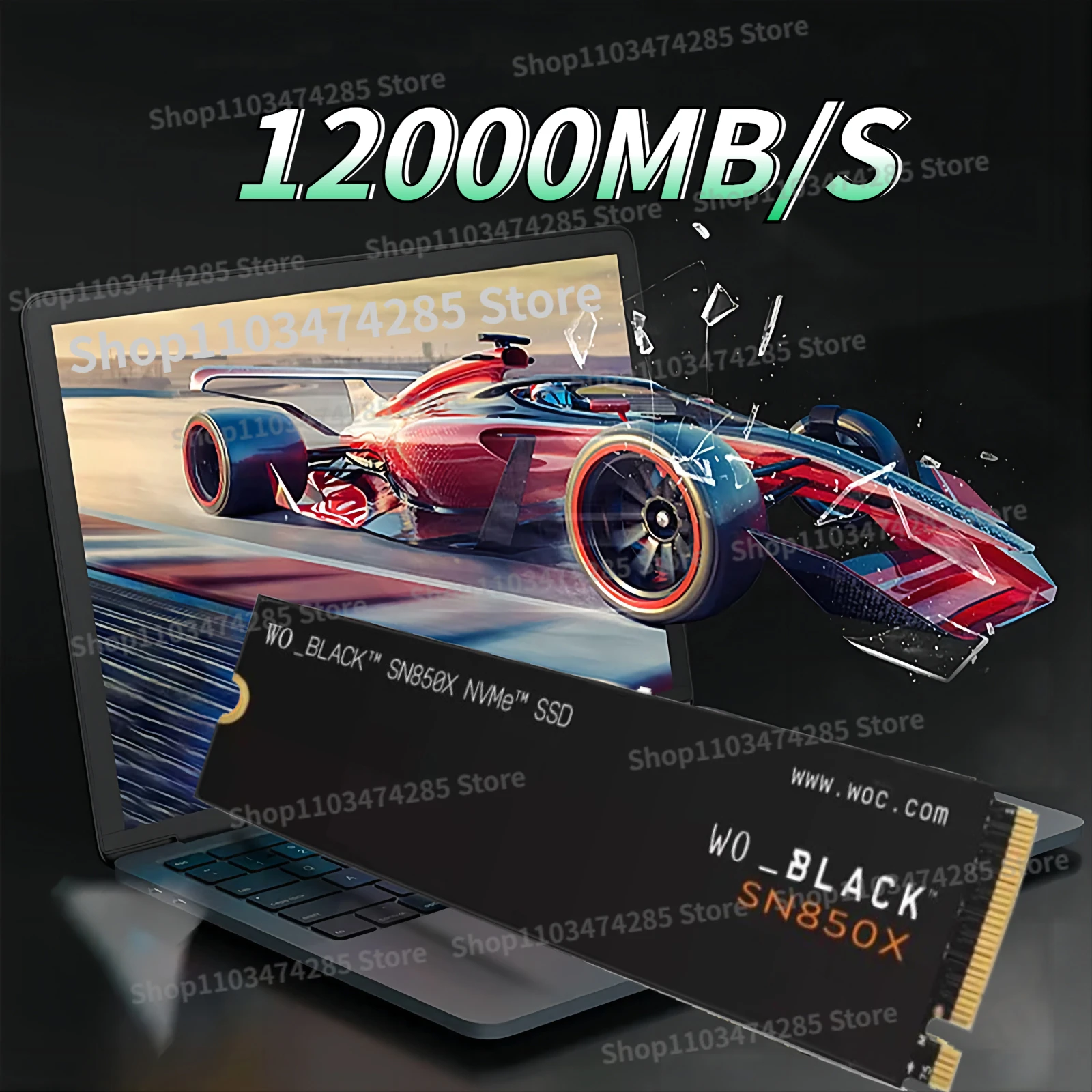 

BLACK SN850 1TB 2TB 4TB NVMe Built-in solid state drive PCIe 5.0 Gen4 SSD up to 12000 MB/s M.2 2280 For PS5 PS4 Laptop Computer