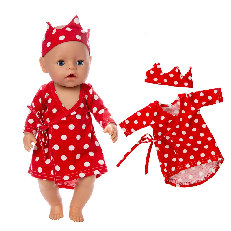 

Leopard jumpsuit for 18 inch baby dolls clothes with cap for 45CM girl doll outwear