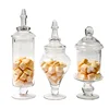 European Style Glass Storage Jar Transparent Candy Jar Candy Bottle Decoration Small Bottle Birthday Wedding Home Decoration 5