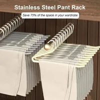5/15PCS Z-Shape Non-Slip Trouser Rack Goose Type Dip Plastic Pants Rack Wardrobe Towel Scarf Storage Hangers Gym Pants Storage 1