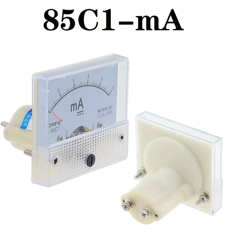 Panel Ammeter Gauge 85C1 Analog – 0-10A DC Current Meter, For - Foto 8
