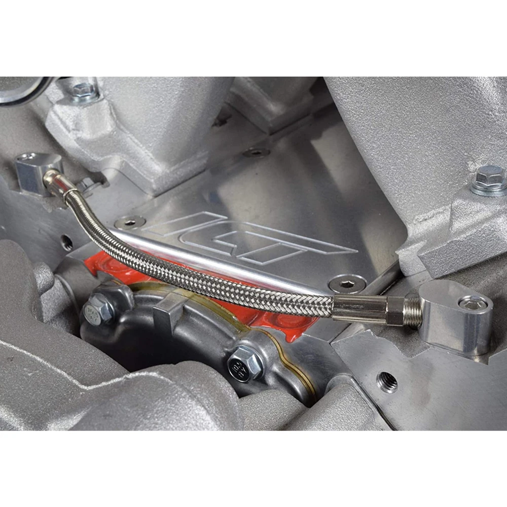 LSEngine3BoltDBCDBWGen3ThrottleBodyBypassSteelBraidedHose