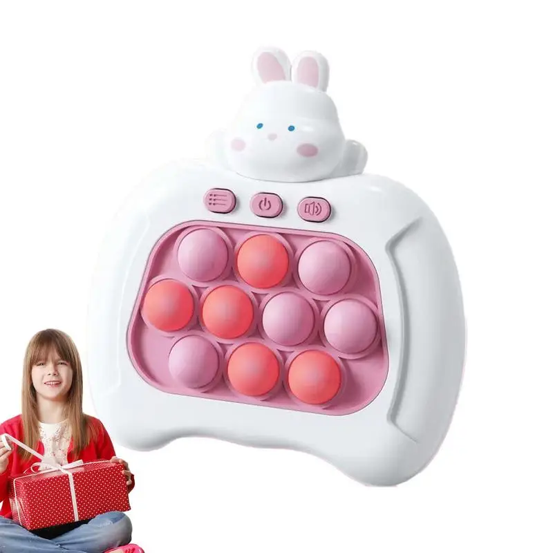 

Rabbit Design Fast-Push-Bubble-Game Whack Mole Game Stress Relief Fidget Toys Interactive Handheld Push Bubbles Parties Games