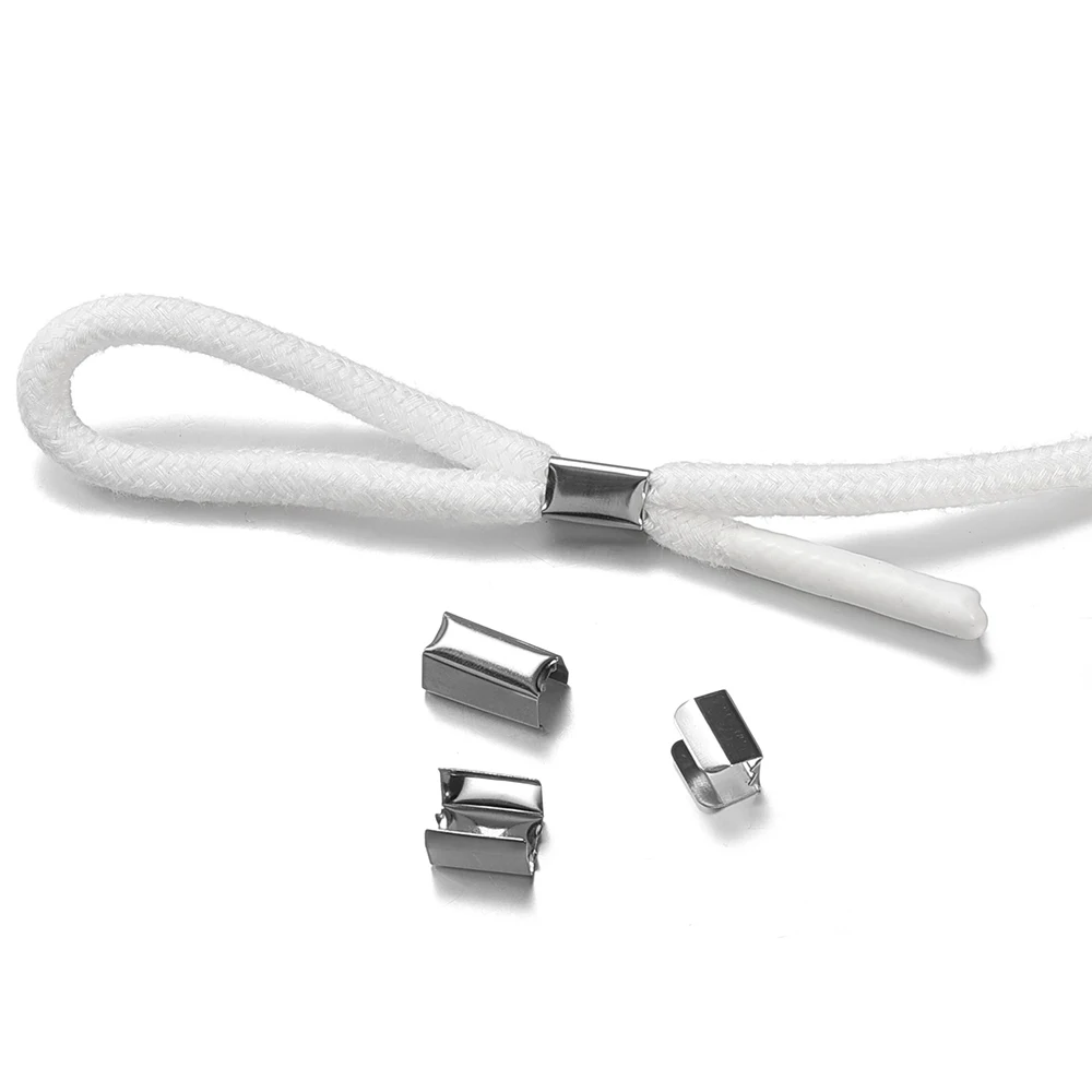 KP 50-100 stks lederen koorden armbanden gesp zoek einde tip kwast caps 7 10 mm