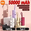 Xiaomi 50000mAh Mini Portable Capsule Power Bank Built-in Lanyard Mobile Power External Battery Fast Charger For Type-c Iphone 1