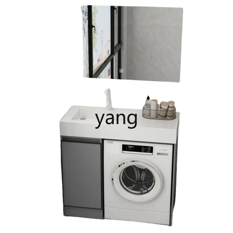 

Yjq Small Apartment Bathroom Drum Washing Machine Cabinet Integrated Washbasin Wash Wash Basin Alumimum