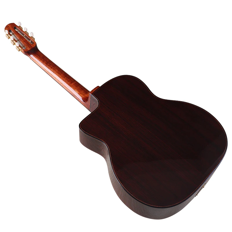 Gypsy Django Acoustic Guitar 41 Inch Solid Spruce Wood Top 6 String Hickory Wood Folk Guitar acoustic guitar