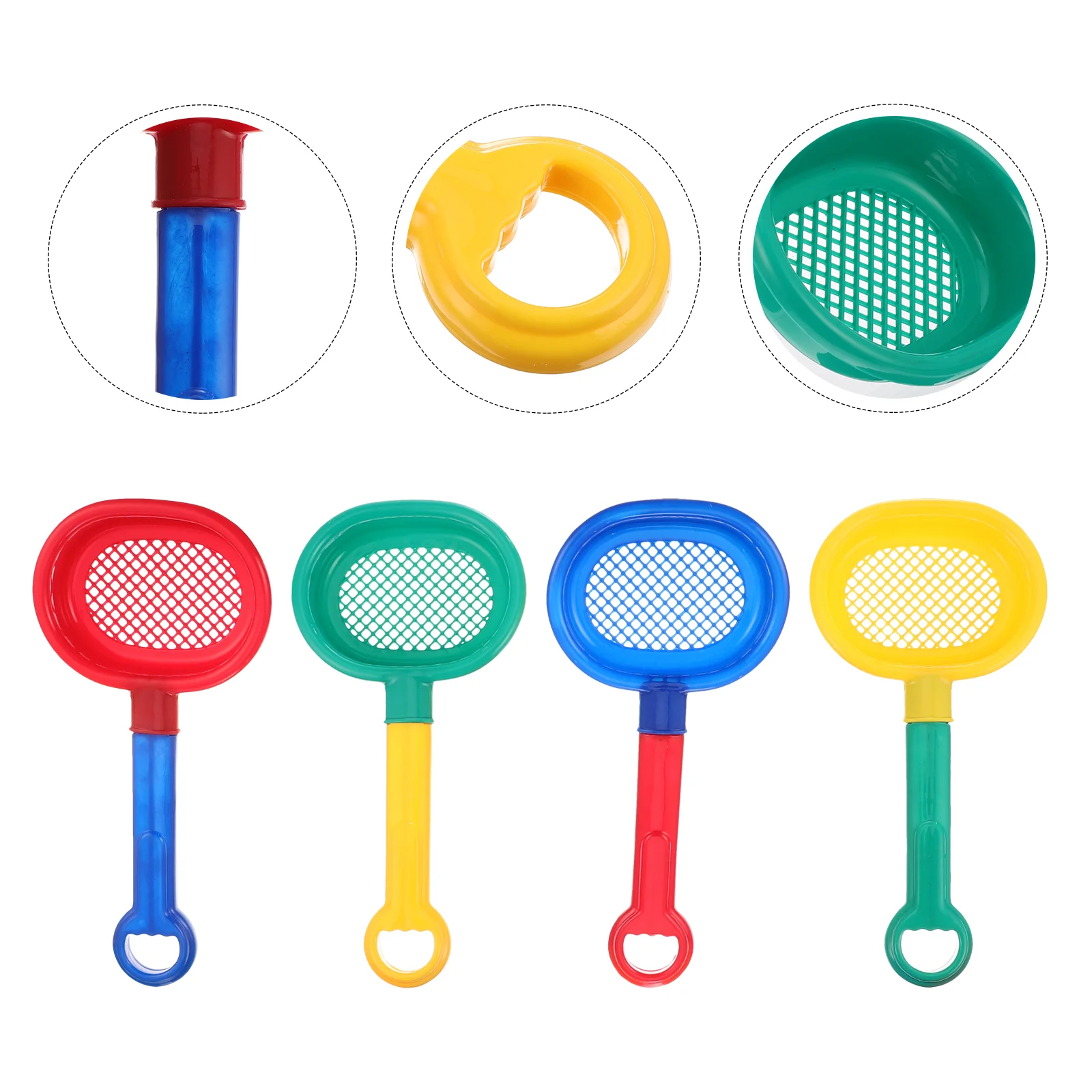 

8 Pcs Beach Toy Sand Sifter Toddler Bath Play Sand Play with for Kids Pp Scoop