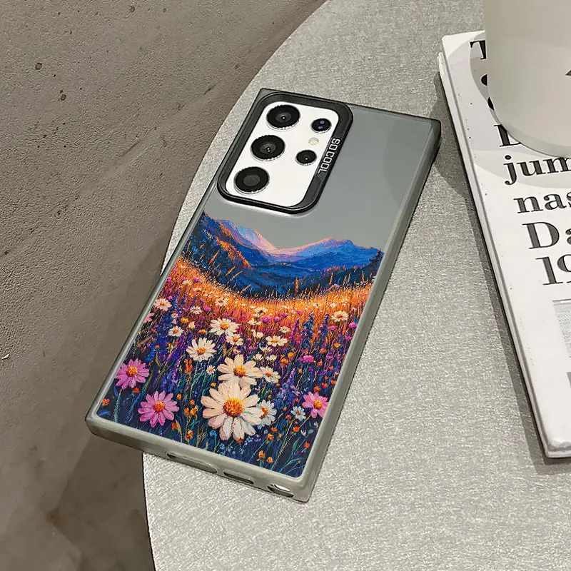 Intermountain Daisy Floral Print Laser Phone Case