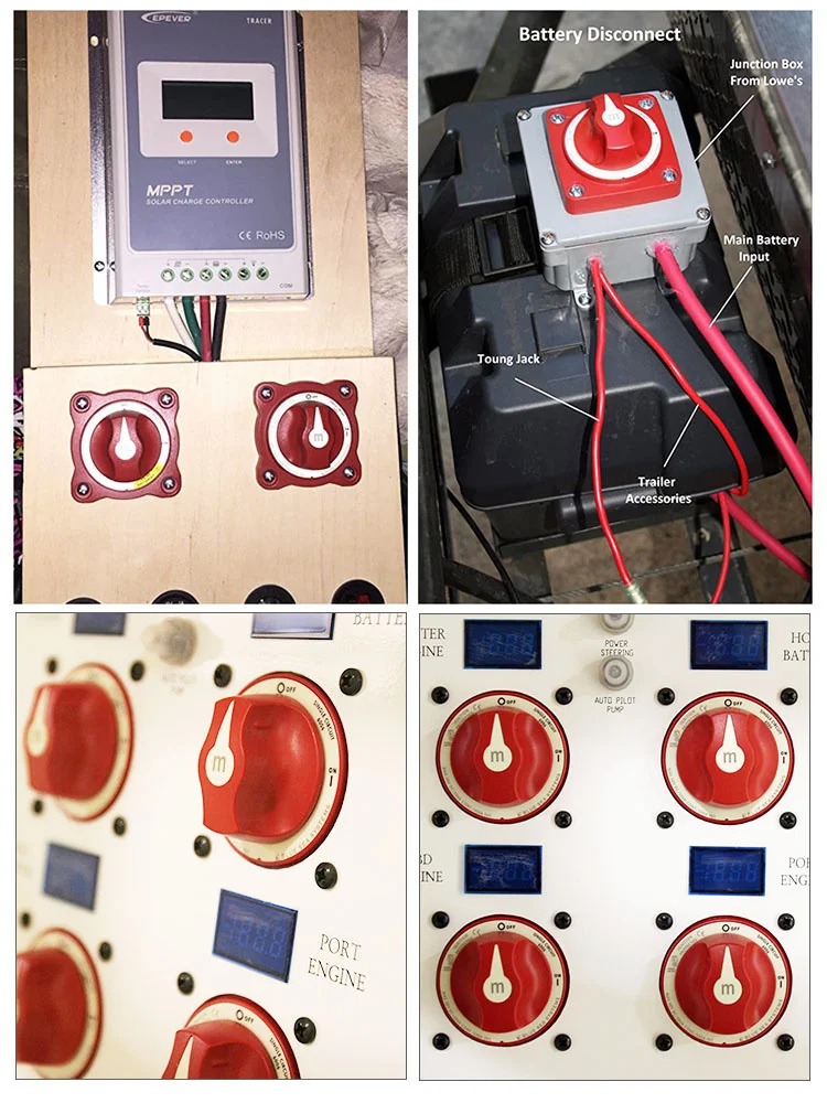2/3/4 Position M-Serie Schalter Cut Single Dual On/Off Marine Boot 12-48V 100-300A Batterie Schalter Isolator Trennen Dreh – Detail 12