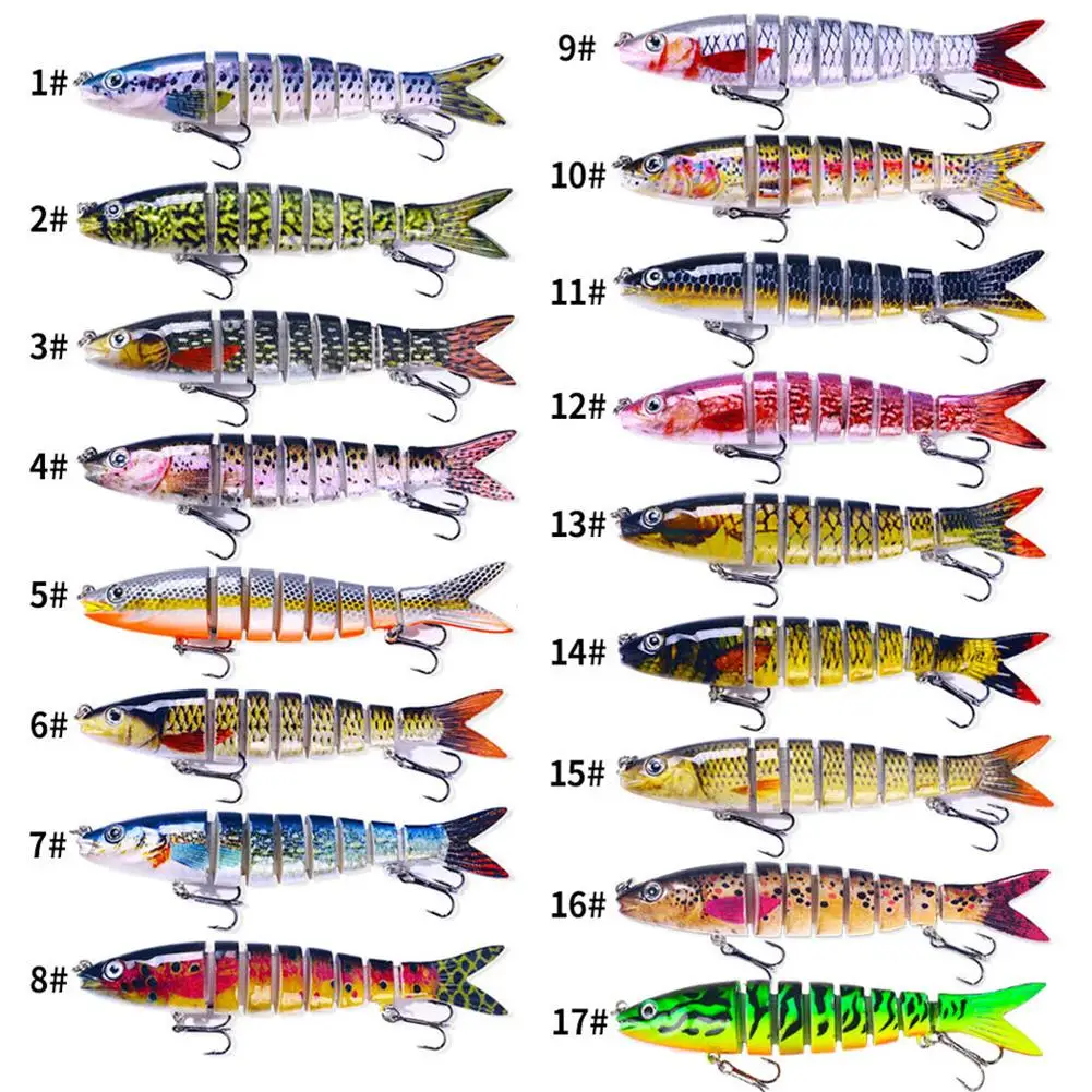 ABS Multi Jointed Swimbait Crankbait Fishing Lure Tackle