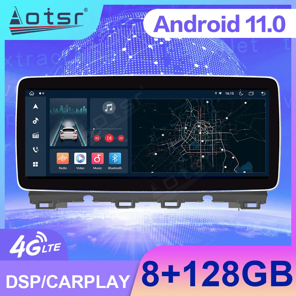 

Android Screen Car Radio For Mazda CX-4 2016 2017 2018 GPS Navigation DSP Carplay Automotive Multimedia Stereo Head Unit