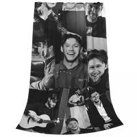 Niall Horan Plaid Blanket Flannel Print for Girls Boys Children's Kids Adult Gift Soft Throw Blankets for Bedding Car Rug Piece 1