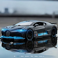 1:32 Bugatti Veyron Divo Alloy Car Model Toy Metal Diecasting Pull Back Miniature Vehicles Toys Auto Kids Children Boys Gifts 1