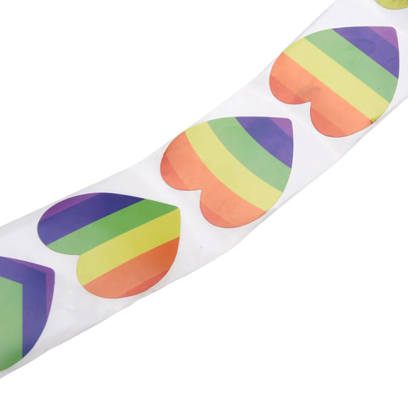 Decorative Stickers Self Adhesive Stickers Adhesive Stickers Roll Packaging Stickers Packaging Stickers Gift Box Stickers DIY Scrapbooking Accessories 500Pcs Love Rainbow Sticker Labels Heart Shape Scrapbooking Gift Packaging Party Wedding Valentine's Day Sticker