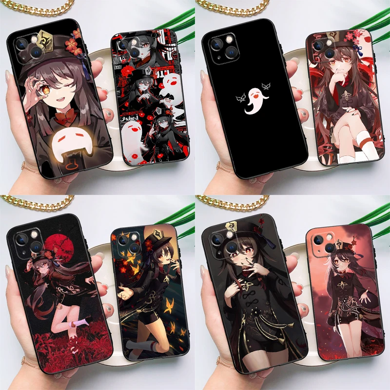Genshin Impact Hutao Design Protective Phone Case