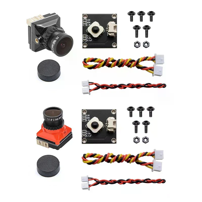 FPV-Drohnen-Motorhalterung 25x19mm Kunststoff-Metall - Rot/Schwarz/Orange