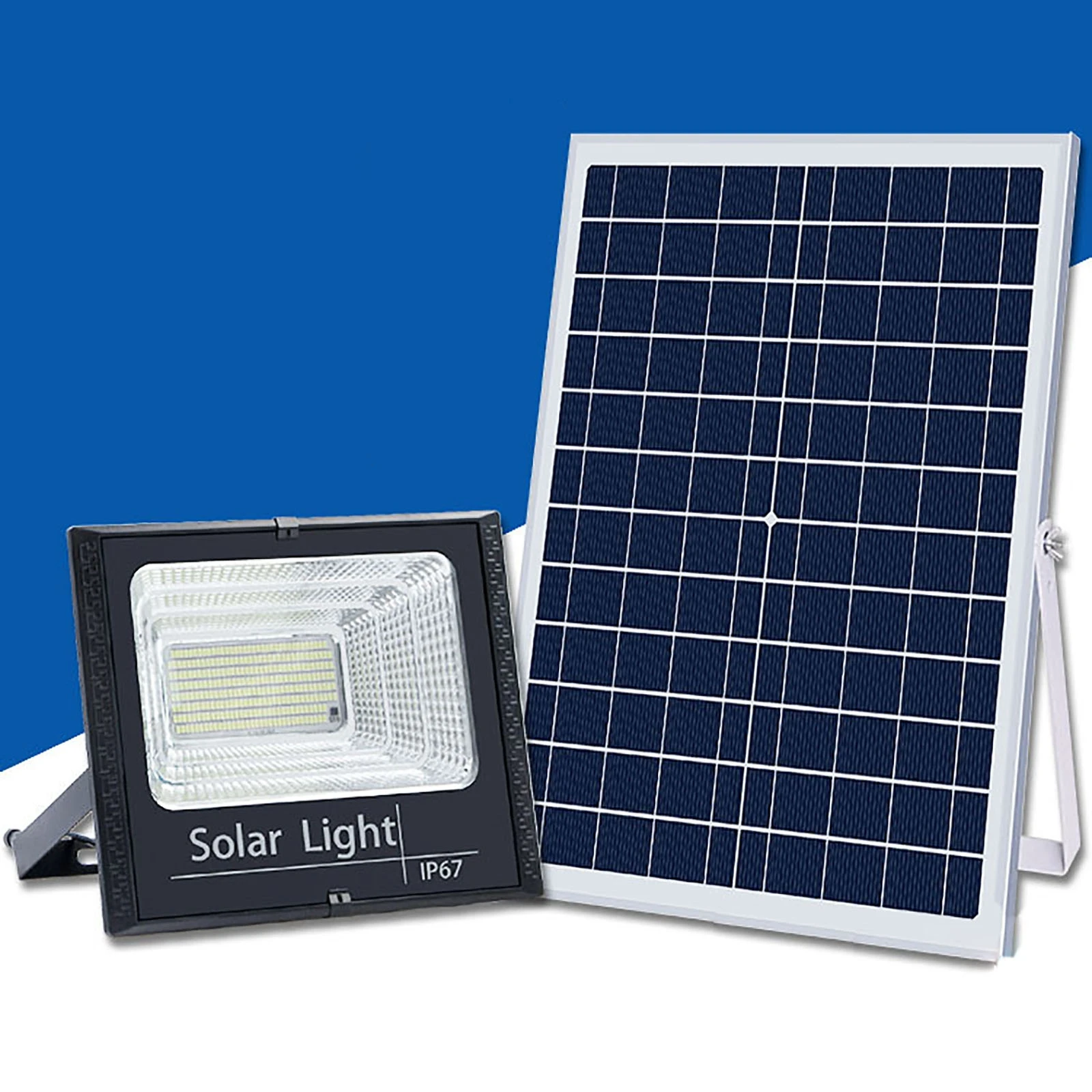 Led Solar Light Kit Outdoor Waterproof Light Control Flood Lights Timing Switch Brightness Adjustment Lamp For Garden Street