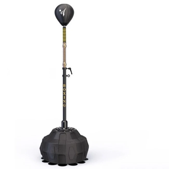 Kids&Adult Boxing Freestanding Reflex Bag Training Equipment, gehumaniseerd in hoogte verstelbaar ontwerp, 360 ° zwenkarm om te ontwijken, Hoge elasticiteit en anti-staking