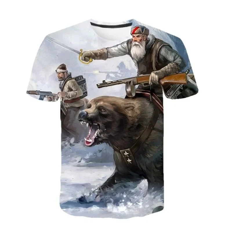 

T-shirt with round neck raccoon fashion casual streetwear T shirt with 3d print short sleeve mens outdoor top.футболка оверсайз
