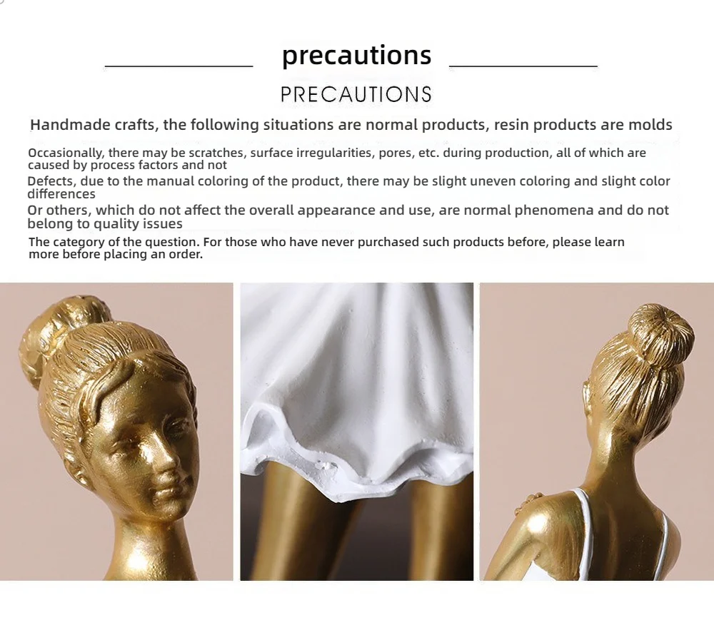 Ballett-Mädchen-Harzstatue – süße Tänzerin-Figur für Kinderzimmerdekoration, Geburtstagsgeschenk, Ballettliebhaber-Sammlerkunst – Detail 11
