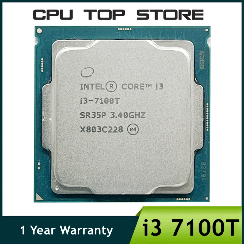 Used Intel Core I3 7100T I3 7100T 3.4GHz Dual cores Four threaded 3M ...