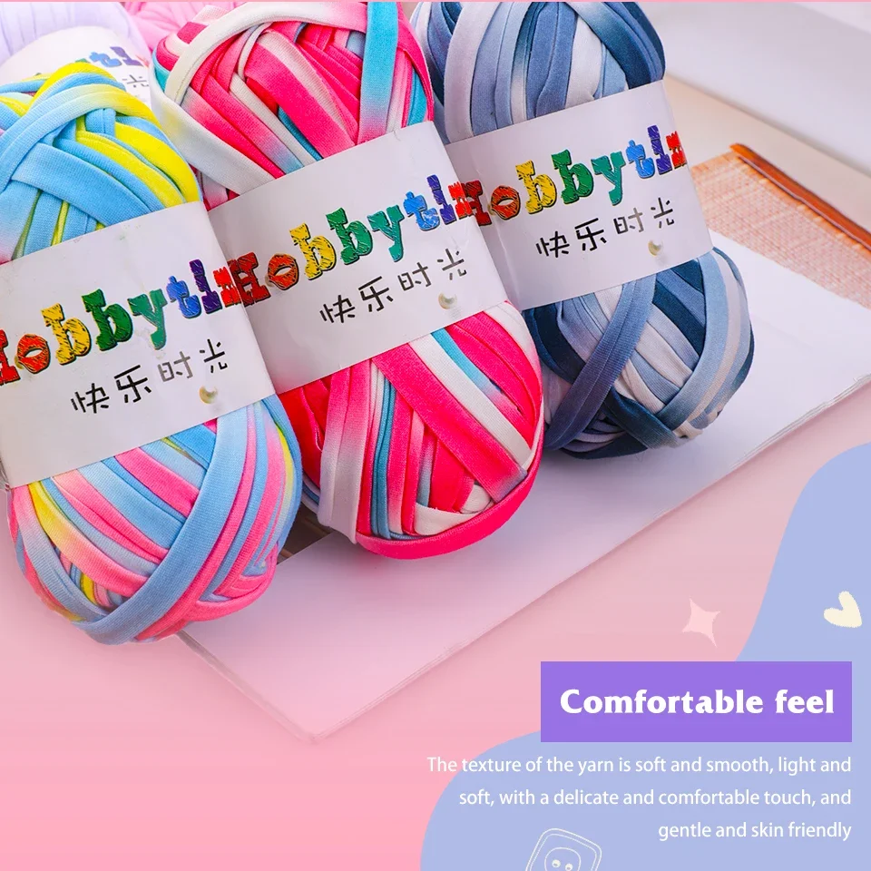 for Knitting 100G/ball High Quality Soft Thick T Shirt Yarn Wool for Hand Knitting Blanket Carpet Handbag Crochet Cloth Threads