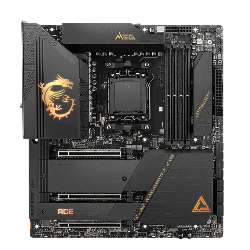 

Компьютерная материнская плата Мег X670E ACE AM5 разъем DDR5 128 ГБ Лидер продаж