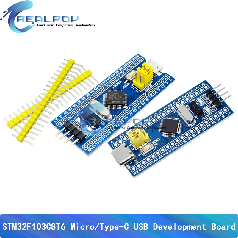 Stm32 Discovery 2 Pezzi STM32F103C8T6 Scheda Di Sviluppo ARM ST-Link V2 - Modulo Microcontroller Pillola Blu 2 Schede Programmabili STM32