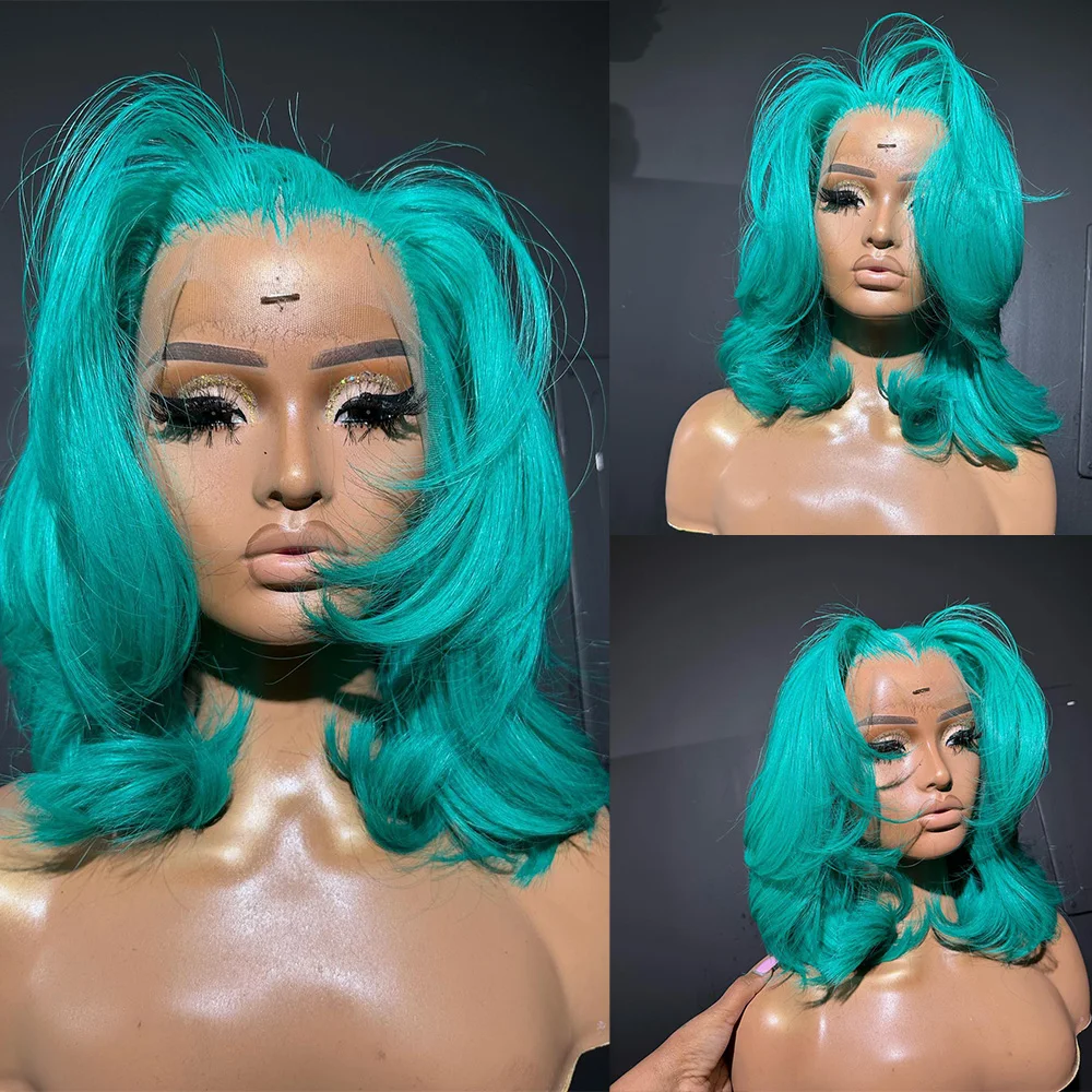 Linhua-Hair-12A-Emerald-Green-Colored-Body-Wave-13X6-Lace-Frontal-Wig ...