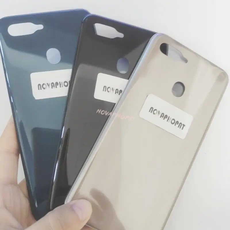 Oppo 배터리 도어 커버 후면 케이스, 후면 하우징, 측면 전원 볼륨 버튼 베젤 카메라 유리 렌즈, A7 AX7