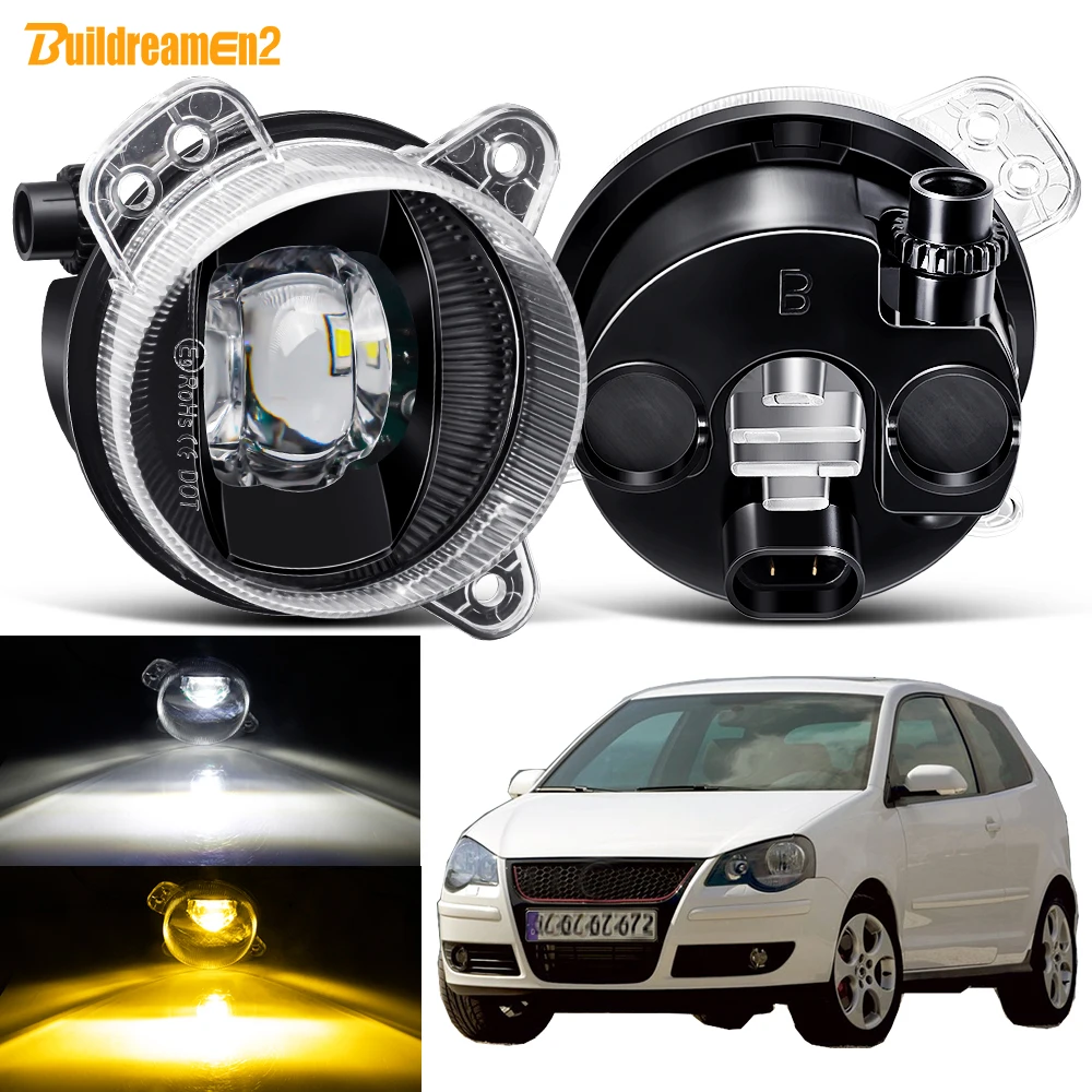 2-X-Canbus-Fog-Light-Assembly-For-Volkswagen-VW-Polo-MK4-9N3-2005-2006 ...