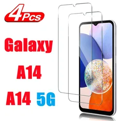Ultra - Durable 9H Tempered Glass Screen Protector - Pack of 1/4 Pieces - 2 piece (For Galaxy A14 5G)