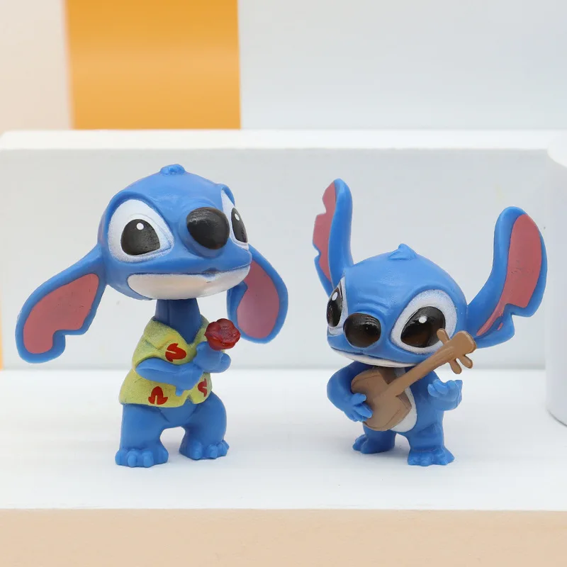 Disney Lilo e Stitch Figuras Anime, Action Figura, Chaveiros, Ornamento  Pingente, Coleção de Bonecas, Model Toys